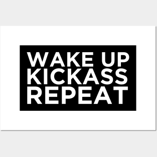 Wake Up, Kickass, Repeat Posters and Art